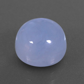3.78캐럿 천연 라벤더 블루 칼세도니, 투명한, 8.98 mm, 투명/반투명