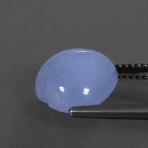 4.67캐럿 천연 라벤더 블루 칼세도니, 투명한, 11.2×11 mm, 투명/반투명