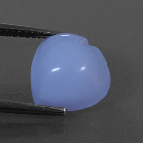 5.58캐럿 천연 라벤더 블루 칼세도니, 투명한, 11.1×11.1 mm, 투명/반투명