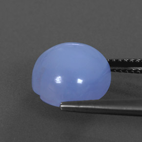 5.58캐럿 천연 라벤더 블루 칼세도니, 투명한, 11.1×11.1 mm, 투명/반투명