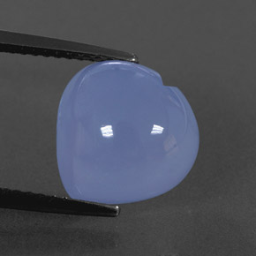 5.75캐럿 천연 라벤더 블루 칼세도니, 투명한, 11×11 mm, 투명/반투명
