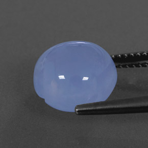 5.75캐럿 천연 라벤더 블루 칼세도니, 투명한, 11×11 mm, 투명/반투명