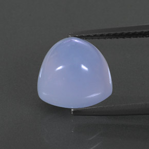 4.27캐럿 천연 라벤더 블루 칼세도니, 투명한, 10×9.8 mm, 투명/반투명