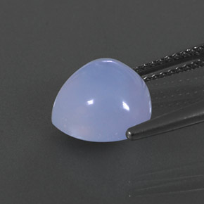 4.27캐럿 천연 라벤더 블루 칼세도니, 투명한, 10×9.8 mm, 투명/반투명