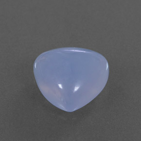 4.18캐럿 천연 라벤더 블루 칼세도니, 투명한, 10.9×10.8 mm, 투명/반투명