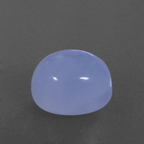 5.20캐럿 천연 라벤더 블루 칼세도니, 투명한, 10.8×8.8 mm, 투명/반투명