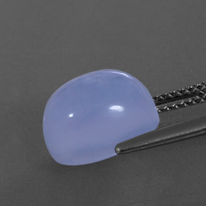 5.20캐럿 천연 라벤더 블루 칼세도니, 투명한, 10.8×8.8 mm, 투명/반투명