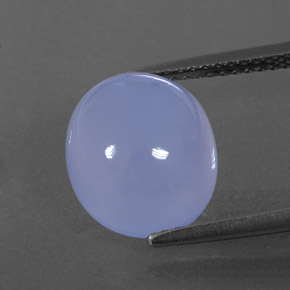 5.65캐럿 천연 라벤더 블루 칼세도니, 투명한, 11.5×10 mm, 투명/반투명