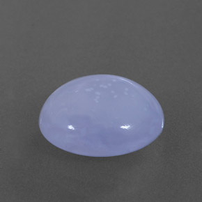 4.14캐럿 천연 라벤더 블루 칼세도니, 투명한, 12×10 mm, 투명/반투명