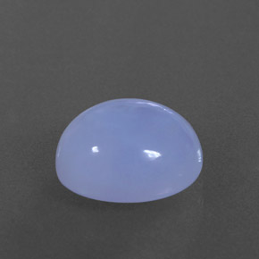 4.38캐럿 천연 라벤더 블루 칼세도니, 투명한, 11.2×9.3 mm, 투명/반투명