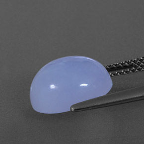 4.38캐럿 천연 라벤더 블루 칼세도니, 투명한, 11.2×9.3 mm, 투명/반투명