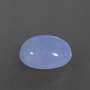 3.66캐럿 천연 라벤더 블루 칼세도니, 투명한, 11.4×9.1 mm, 투명/반투명