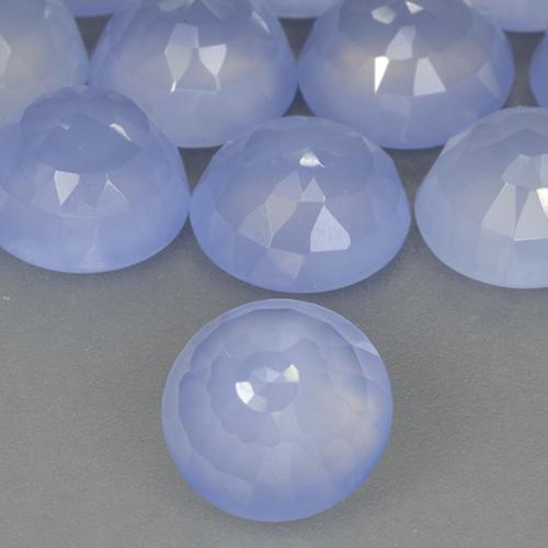 2.62캐럿 천연 자줏빛을 띤 파란색 옥수, 둥근, 투명한