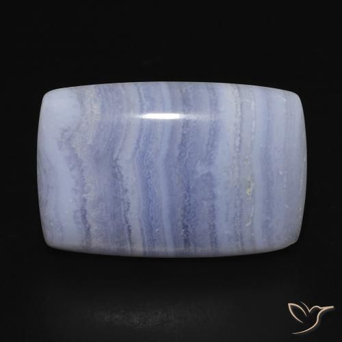 17.49ct 자연스러운 하늘색 옥수, 방석, 불투명체