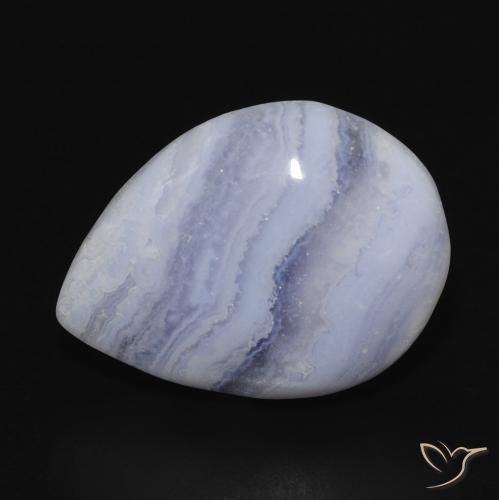 11.83ct 자연스러운 바이올렛 블루 옥수, 배 모양, 불투명체