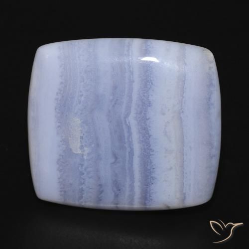 16.98ct 자연스러운 바이올렛 블루 옥수, 방석, 불투명체