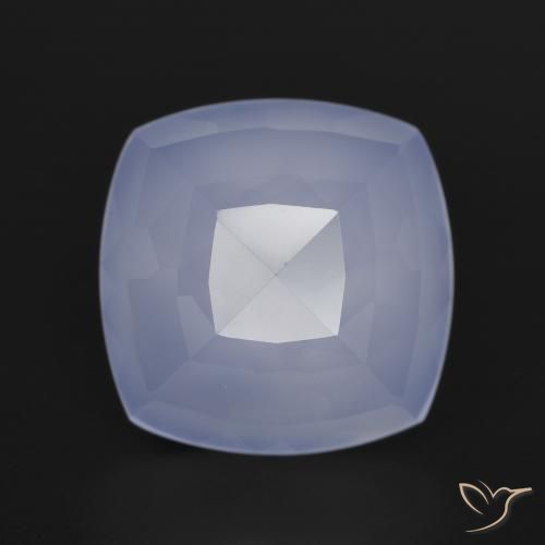 7.04ct 자연스러운 라이트 바이올렛 옥수, 방석, 투명한