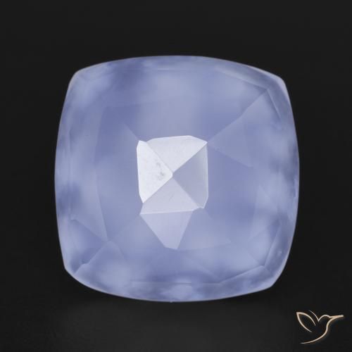 7.19ct 자연스러운 로얄 바이올렛 옥수, 방석, 투명한