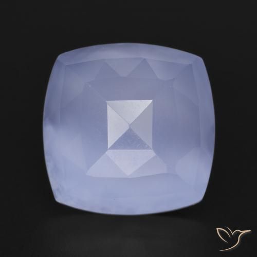 6.96ct 자연스러운 로얄 바이올렛 옥수, 방석, 투명한