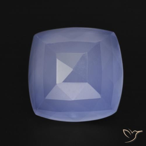 7.05ct 자연스러운 바이올렛 블루 옥수, 방석, 투명한