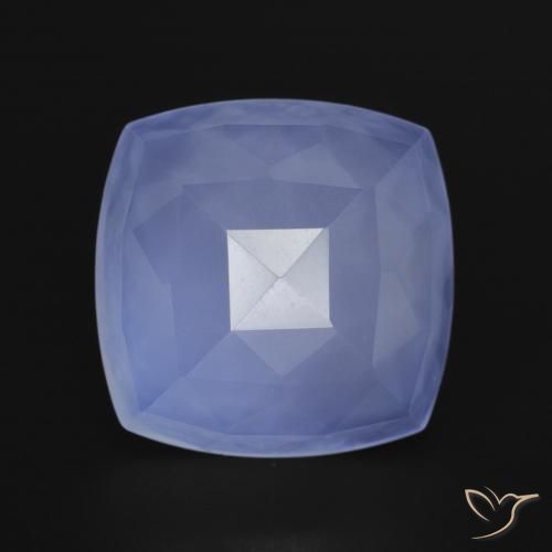6.45ct 자연스러운 하늘색 옥수, 방석, 투명한
