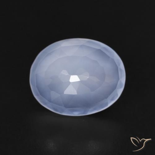 2.52ct 자연스러운 자줏빛을 띤 파란색 옥수, 타원형, 투명한