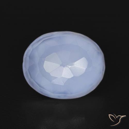 2.71ct 자연스러운 자줏빛을 띤 파란색 옥수, 타원형, 투명한