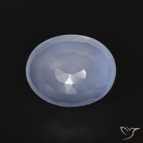 2.73ct 자연스러운 자줏빛을 띤 파란색 옥수, 타원형, 투명한