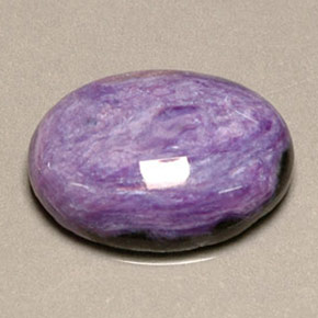 9.97캐럿 천연 바이올렛 차로아이트, 타원형 컷, 18×13 mm, 불투명체