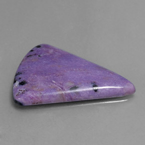 7.32캐럿 천연 바이올렛 차로아이트, 멋진 모양, 23.7×17 mm, 불투명체
