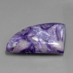 33.40캐럿 천연 바이올렛 차로아이트, 멋진 모양, 28×18.7 mm, 불투명체