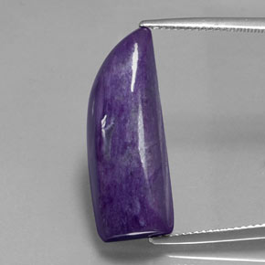 14.40캐럿 천연 바이올렛 차로아이트, 멋진 모양, 25.1×9.5 mm, 불투명체