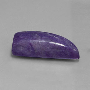 14.40캐럿 천연 바이올렛 차로아이트, 멋진 모양, 25.1×9.5 mm, 불투명체