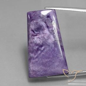39.47ct 자연스러운 딥 바이올렛 차로아이트, 바게트, 불투명체