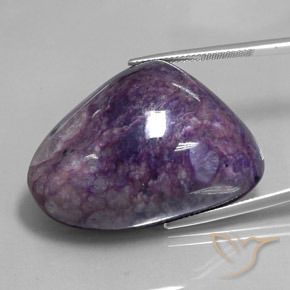 91.73ct 자연스러운 미디엄 딥 바이올렛 차로아이트, 팬시한, 불투명체
