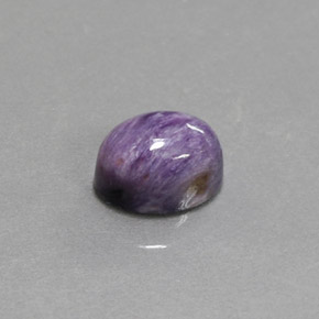 2.00캐럿 천연 바이올렛 차로아이트, 타원형 컷, 8.4×6.3 mm, 불투명체
