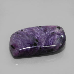 29.51캐럿 천연 바이올렛 차로아이트, 멋진 모양, 27.3×17.7 mm, 불투명체