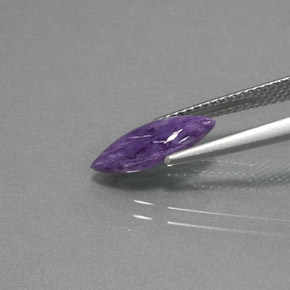 1.32캐럿 천연 제비꽃 차로아이트, 보석, 불투명체