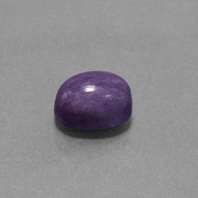 1.84캐럿 천연 바이올렛 차로아이트, 타원형 컷, 8.4×6.2 mm, 불투명체
