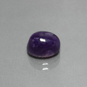 2.56캐럿 천연 바이올렛 차로아이트, 타원형 컷, 9.2×7.2 mm, 불투명체