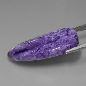 32.38캐럿 천연 미디엄 다크 바이올렛 차로아이트, 멋진 모양, 불투명체