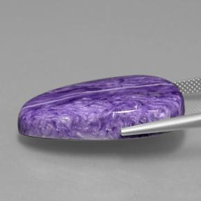 25.20캐럿 천연 제비꽃 차로아이트, 멋진 모양, 불투명체