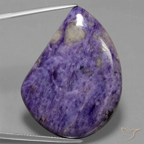 54.00ct 자연스러운 미디엄 바이올렛 차로아이트, 팬시한, 불투명체