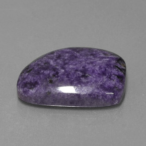 17.13캐럿 천연 바이올렛 차로아이트, 멋진 모양, 21.9×15.5 mm, 불투명체