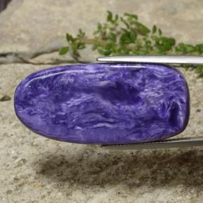 33.22캐럿 천연 제비꽃 차로아이트, 멋진 모양, 불투명체