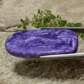 33.22캐럿 천연 제비꽃 차로아이트, 멋진 모양, 불투명체