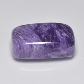 11.87캐럿 천연 바이올렛 차로아이트, 쿠션 컷, 17.9×11.7 mm, 불투명체