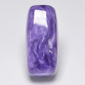 9.25캐럿 천연 바이올렛 차로아이트, 쿠션 컷, 18.8×8.7 mm, 불투명체