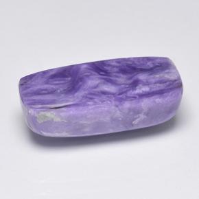 9.25캐럿 천연 바이올렛 차로아이트, 쿠션 컷, 18.8×8.7 mm, 불투명체