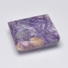 5.06캐럿 천연 바이올렛 차로아이트, 바게트, 12.4×10.4 mm, 불투명체